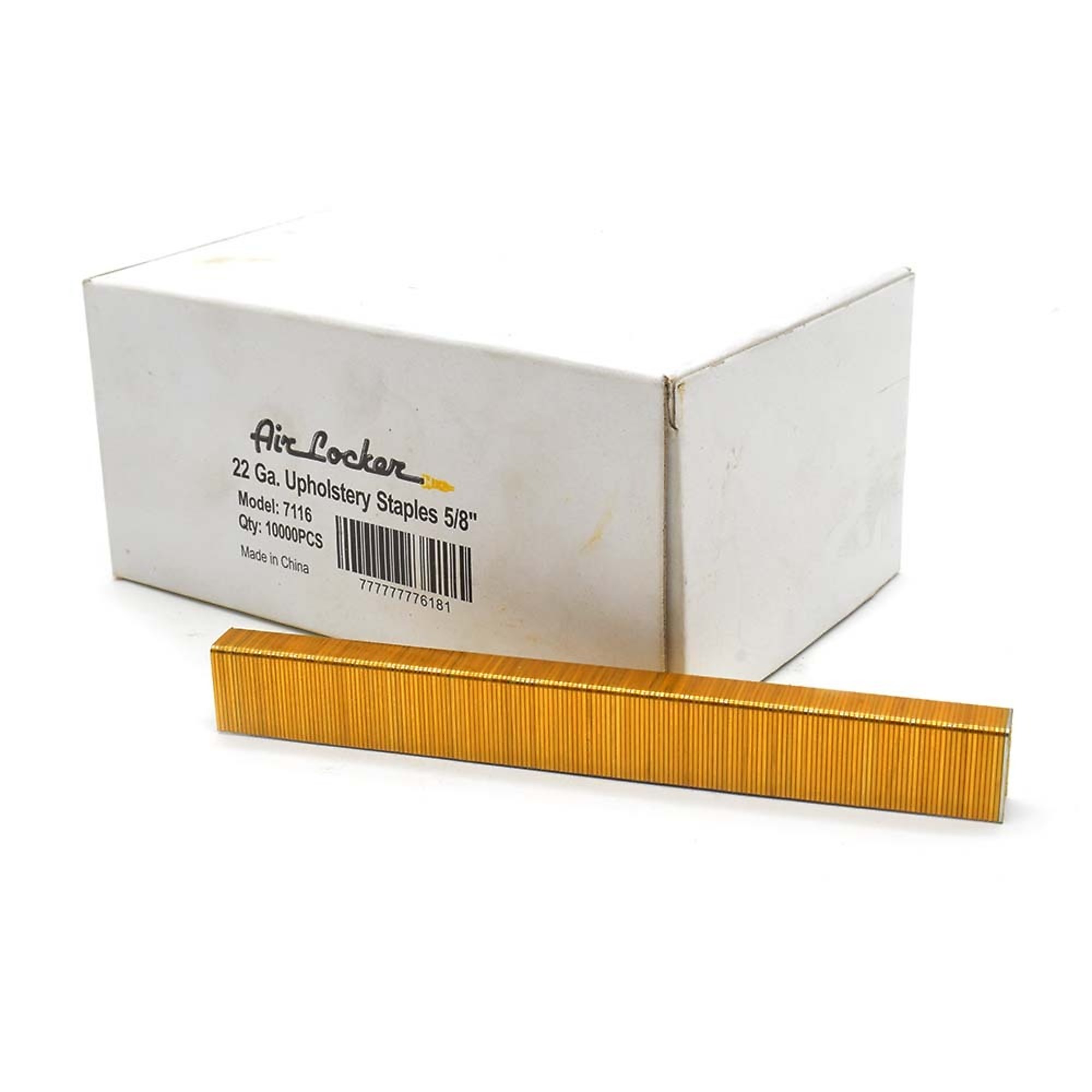 Air Locker 7116 Staples 22 Gauge Upholstery 5/8 Inch Length fits Senco / Bostitch Staplers - 10,000/pk
